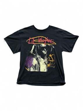 Lil Wayne Graphic T-Shirt Black Size XL